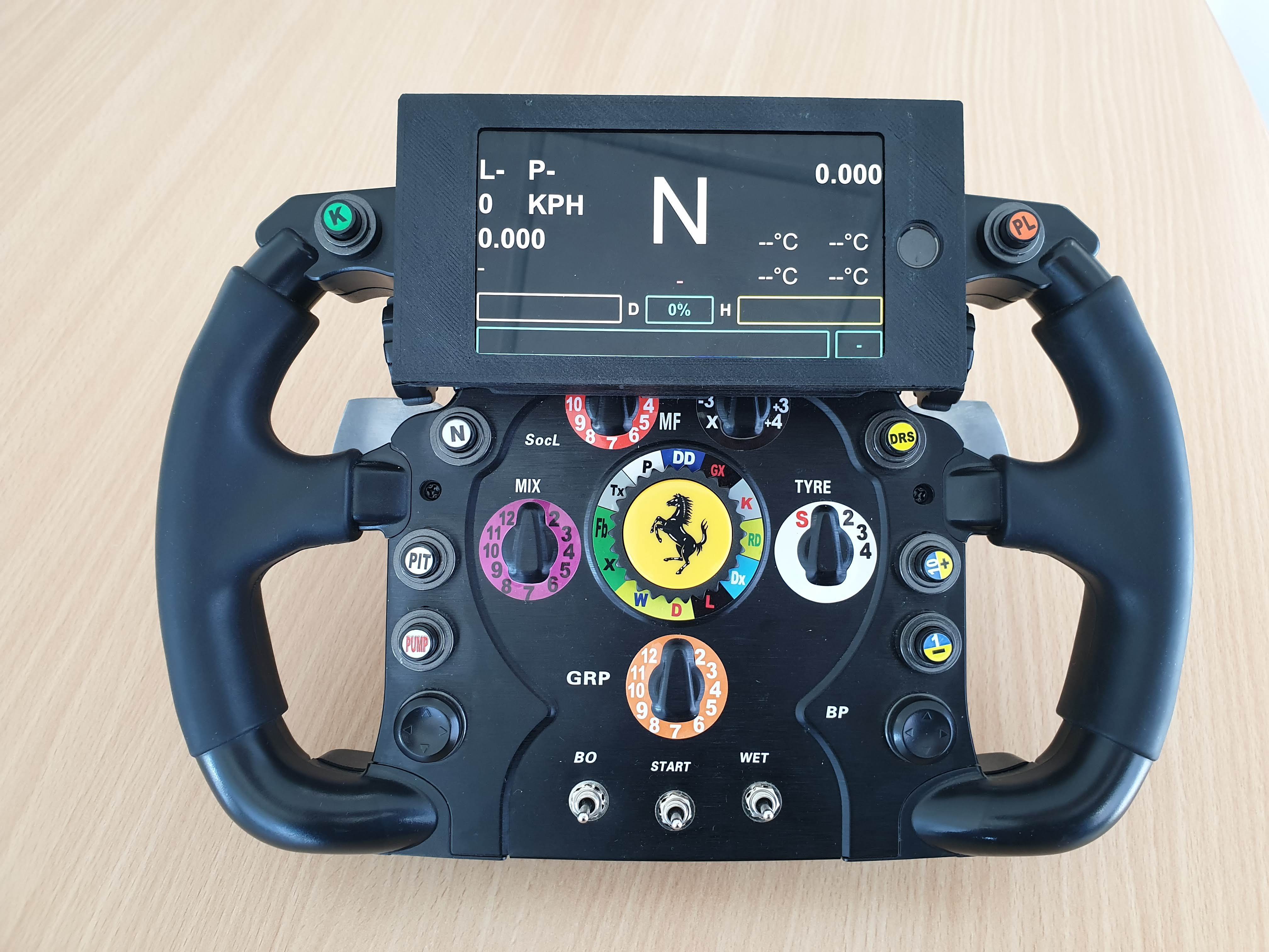 Volant F1 SMRF1 : Le volant imprimé 3D  Objectif-Racing - SimRacing sur  PC, PlayStation et Xbox One - Actualités et essais