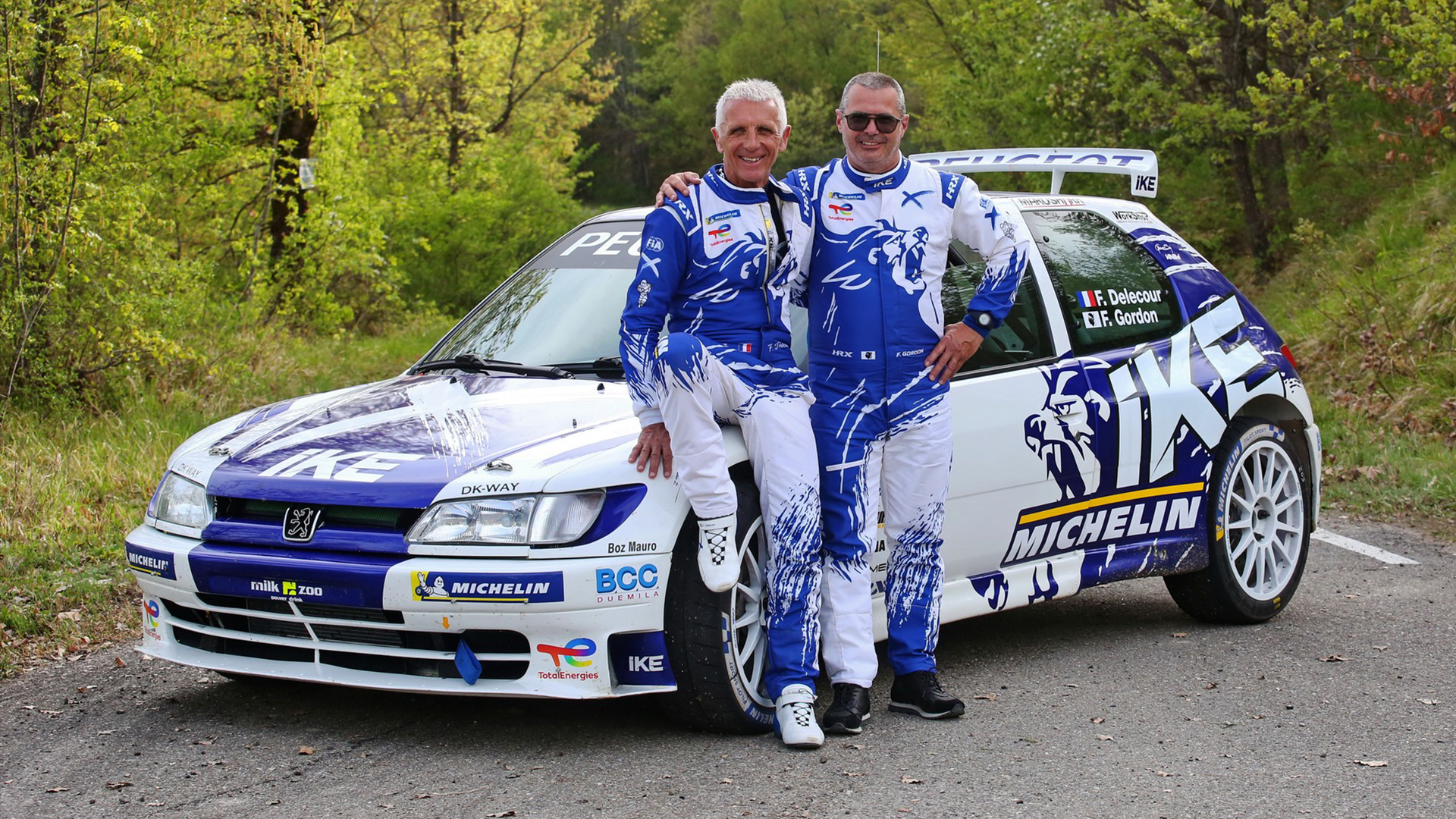 Peugeot 306 Maxi de François Delecour en championnat d'Europe historique